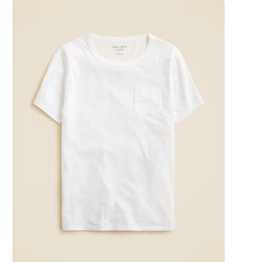 NWT Alex Eagle X J Crew white pocket tee
